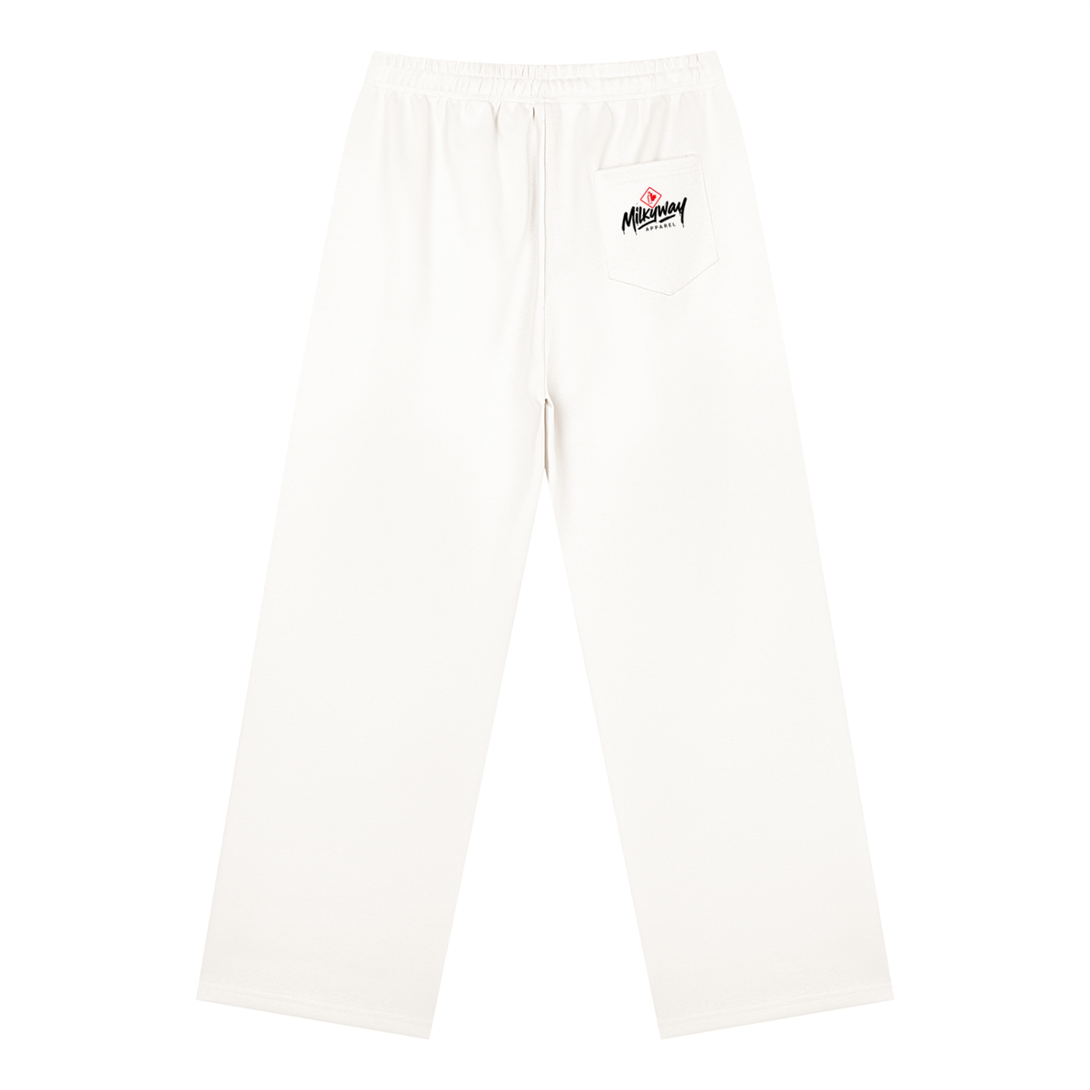 Milkyway Essential Straight-Leg Sweatpants - White