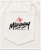 Milkyway Essential Straight-Leg Sweatpants - White